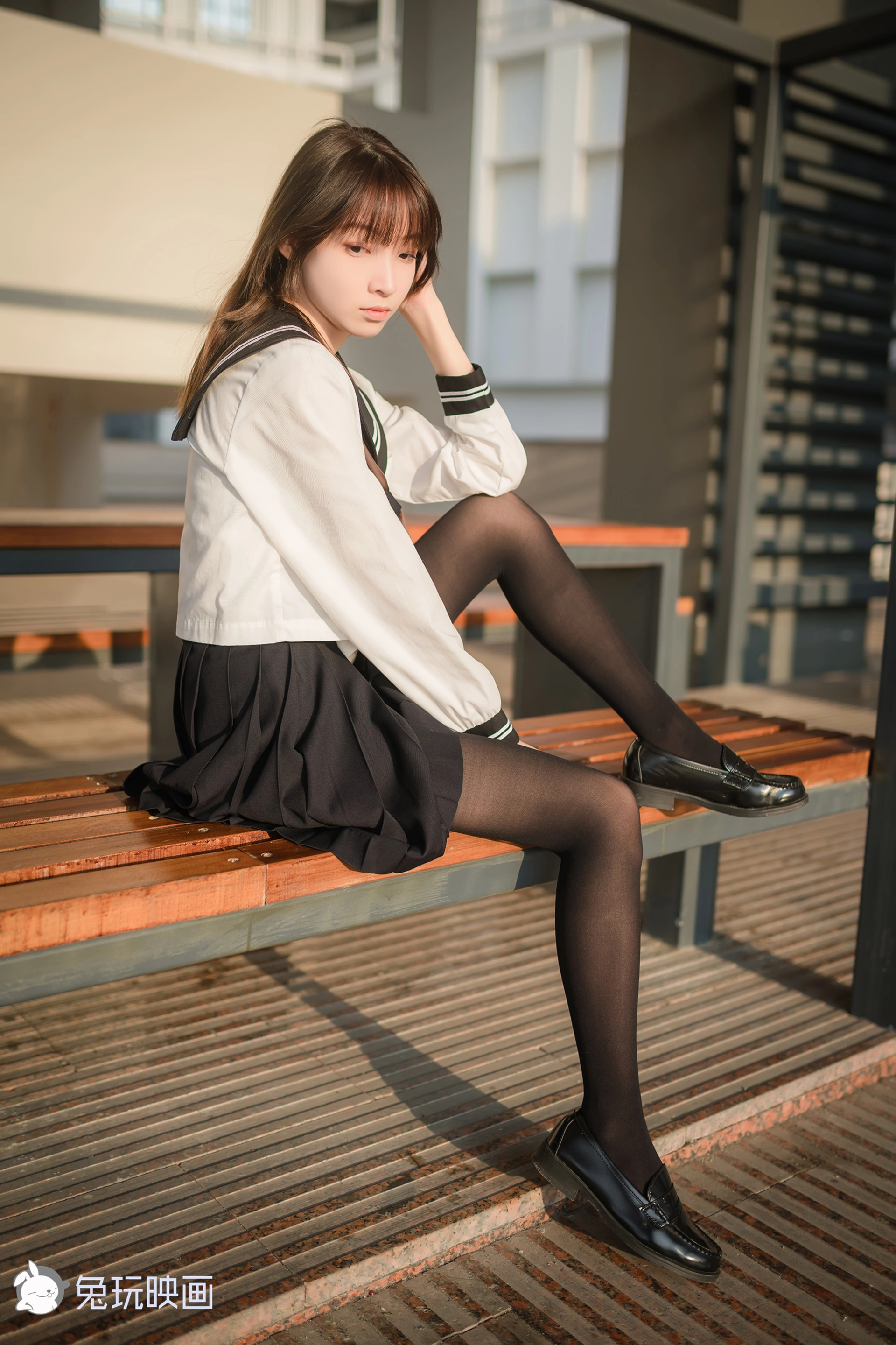 祖木子 NO.001 兔玩 黄昏里的JK 2