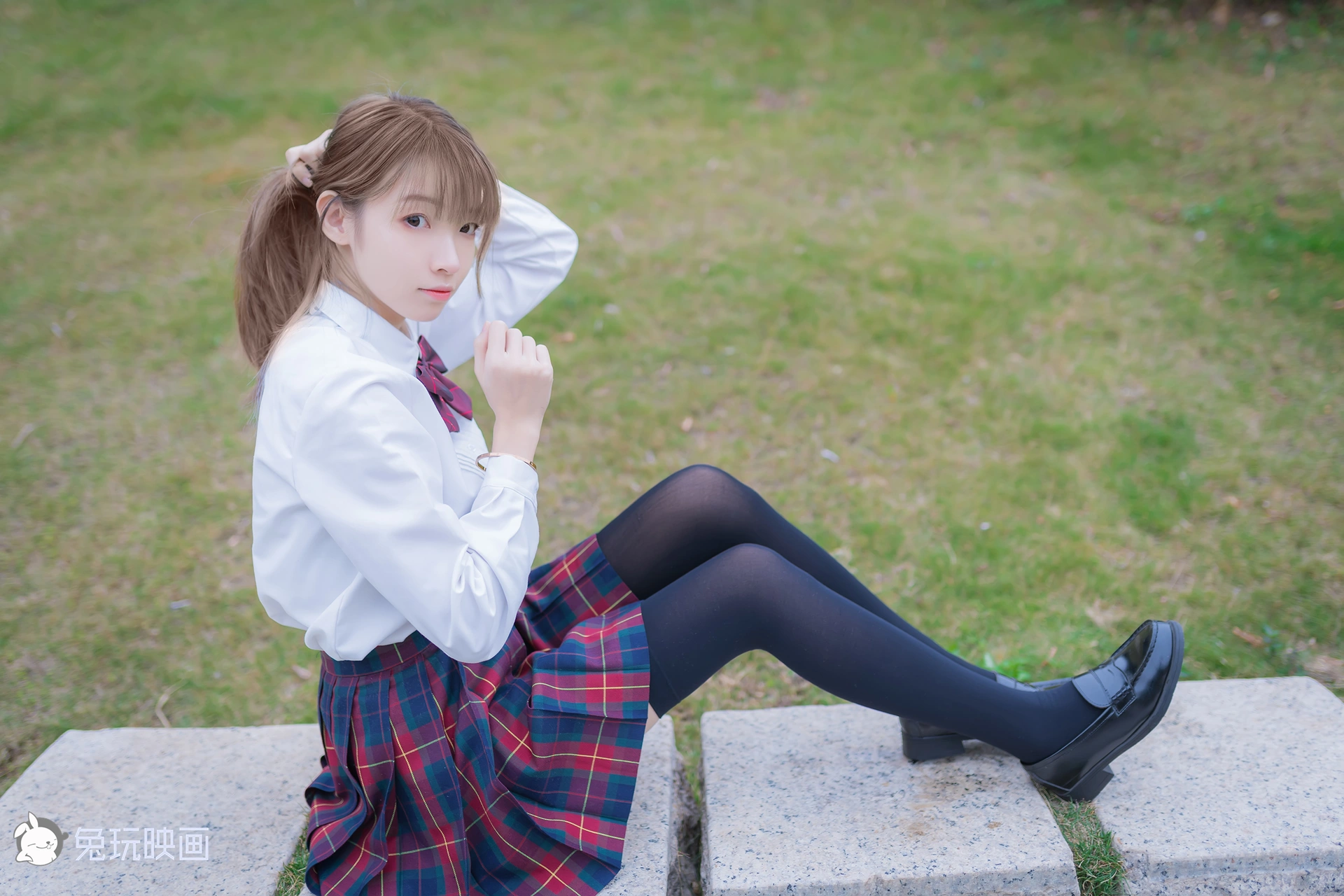 祖木子 NO.002 兔玩 绿草坪 3